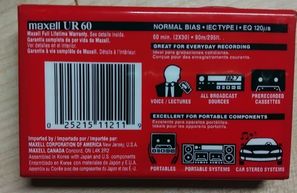 Аудіокасети TDK+Maxell+Fuji