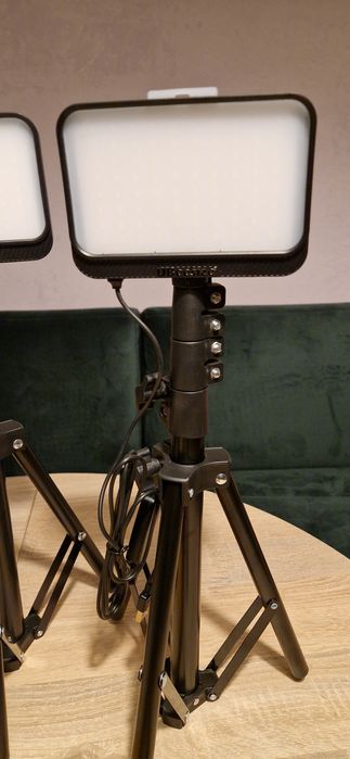 Zestaw studyjny, statywy, LED