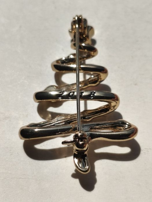 Брошь Новогодняя ёлка. Франция