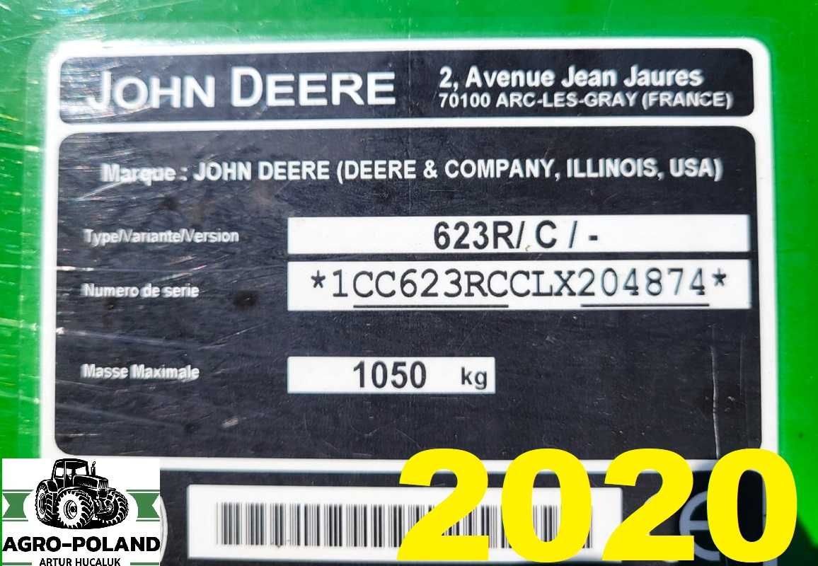 Трактор JOHN DEERE 6110 M POWERQUAD - 3569 м/ч - 2016 + JD 623 R