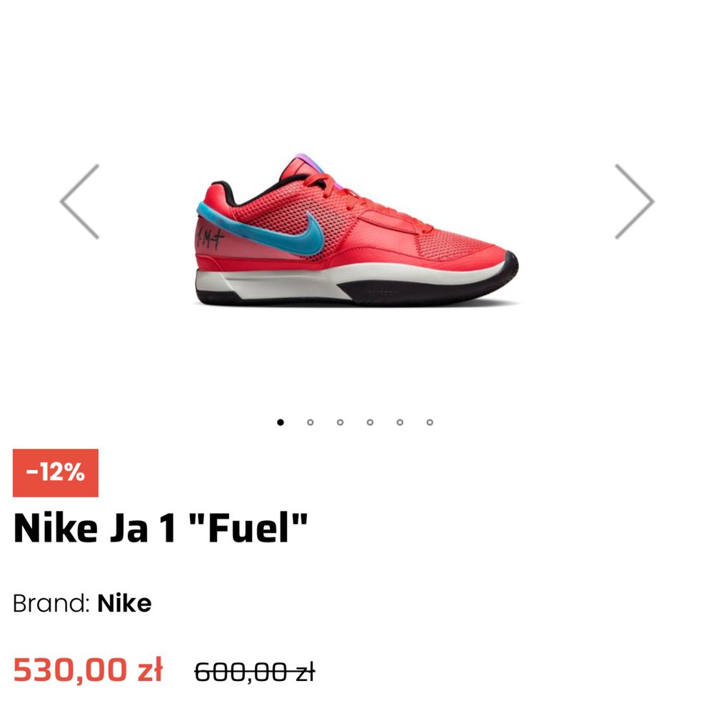 Nike Ja 1 "Ember Glow" buty