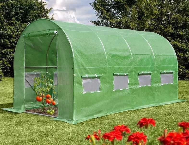MOCNY TUNEL Foliowy ogrodowy szklarnia ogrodowa 2,5x4m GRUBE RURY