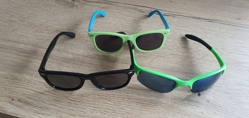 Okulary przeciwsłoneczne dziecięce 3 pary
