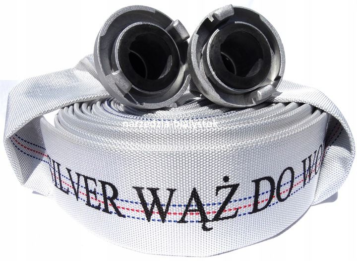 Wąż strażacki gumowany 20m 2" 52mm parciany do szamba wody +złączki