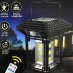 Lampa Solarno-LED Turystyczna z Czujnikiem Ruchu Przenośne Oświetlenie