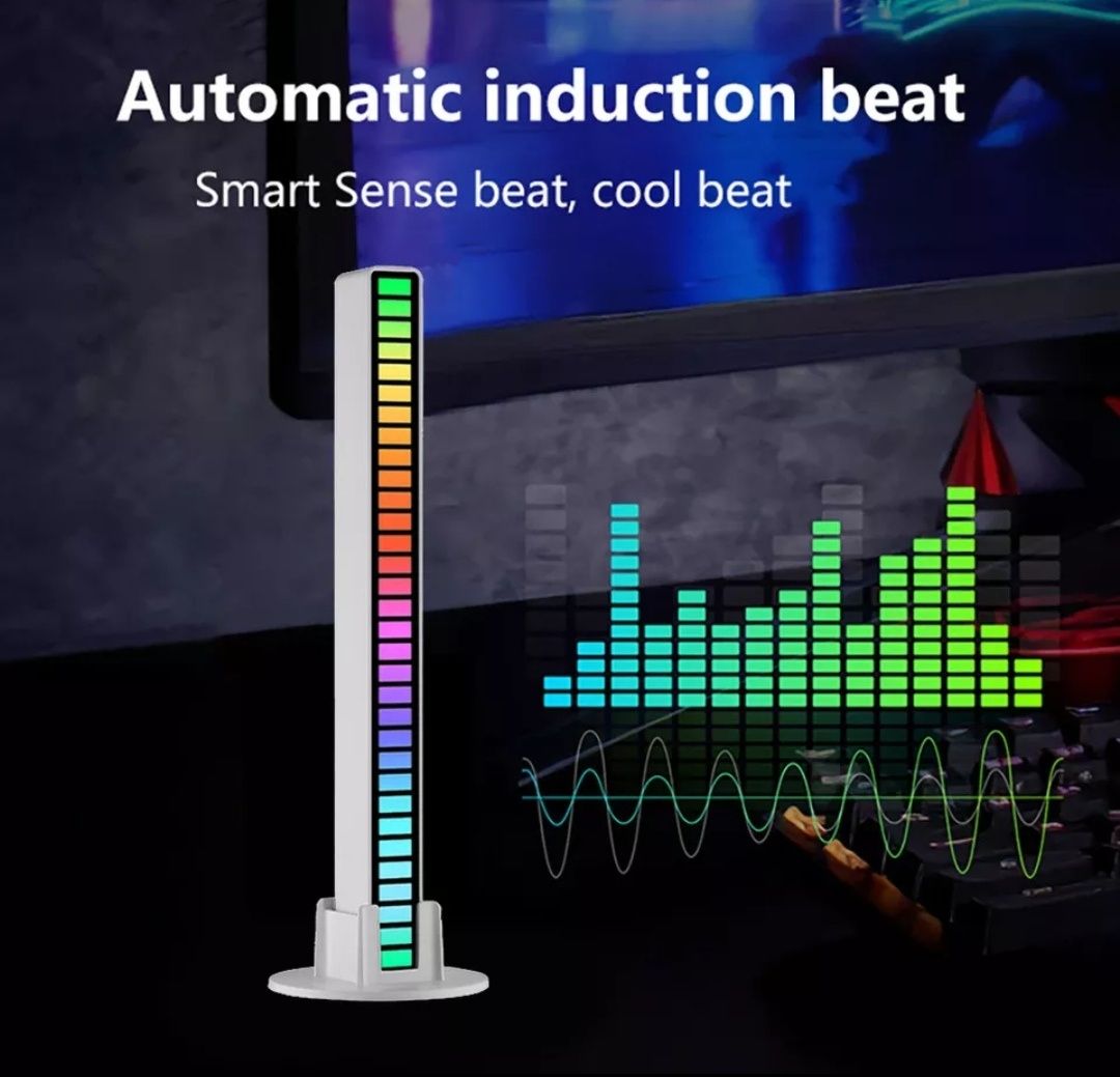 Barra de Leds Rgb Voice Control - Ctt Grátis 48 Horas