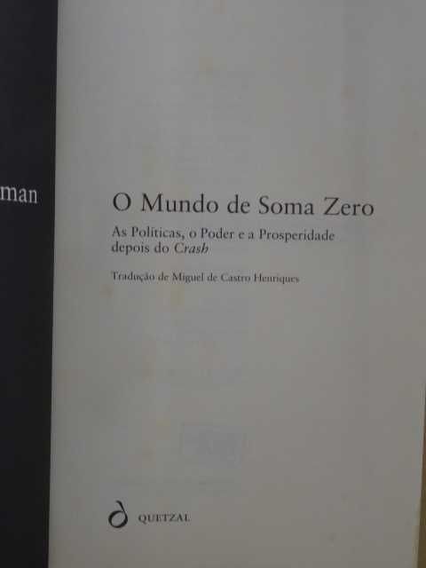 O Mundo de Soma Zero de Gideon Rachman