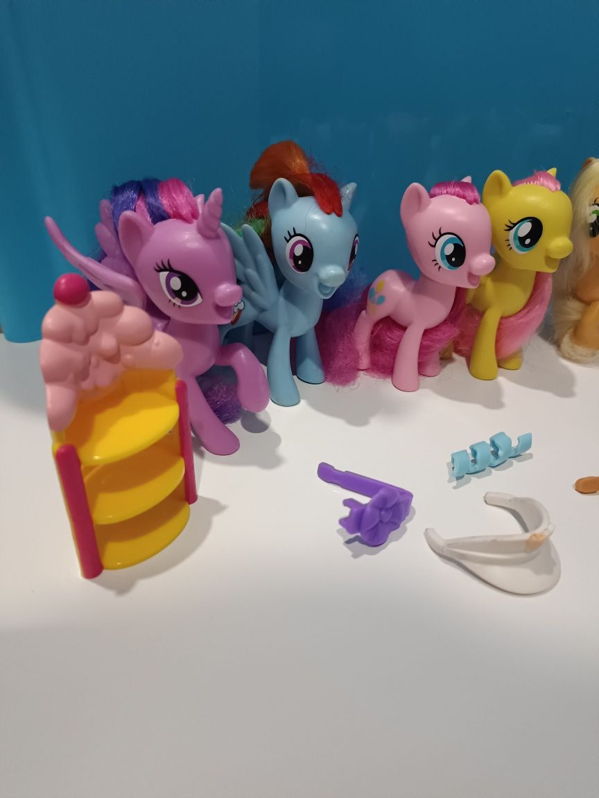 My Little Pony Mane 6 kucyki G4 reboot Hasbro MLP brushable