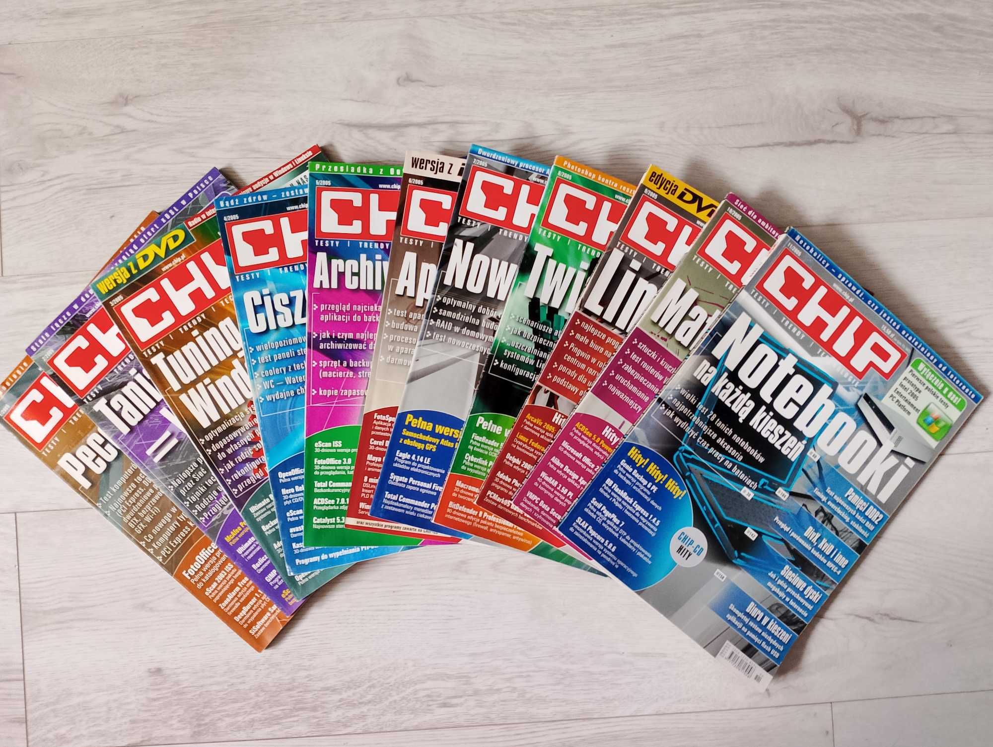 CHIP - magazyn komputerowy, 2005, numery 1-11