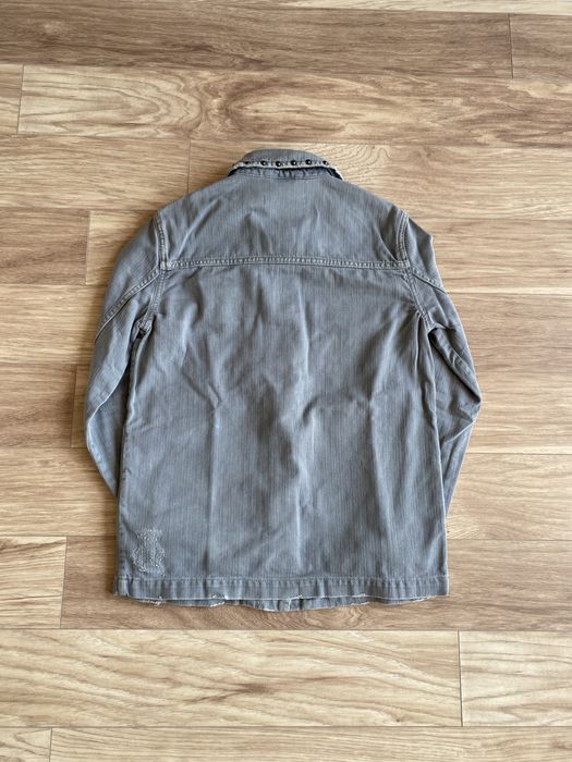 Kurtka jeansowa z cwiekami allsaints S