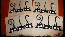 Saco multiusos gatos , pintura em tecido