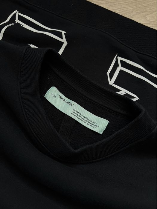 Оригинальный свитшот Off-White с фирменным принтом