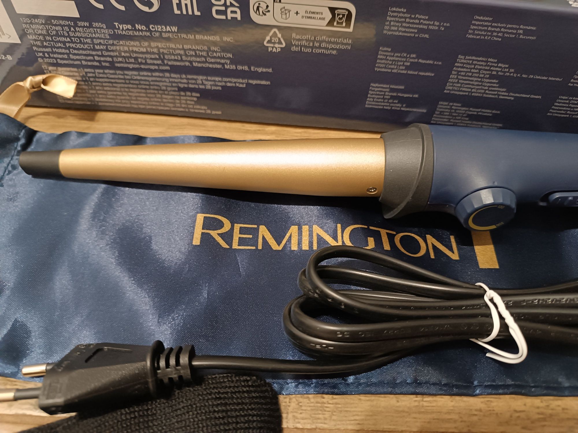 NOWA Lokówka stożkowa REMINGTON Sapphire Luxe CI5805