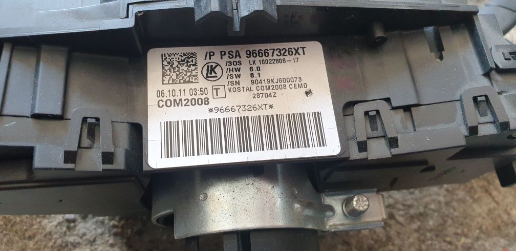 Komputer ecu zestaw startowy ds3 citroen peugeot 207 1.6 thp