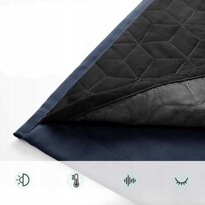 Deconovo 100% Zasłony Zaciemniające Gruba Kurtyna Ochrona Przed Zimnem