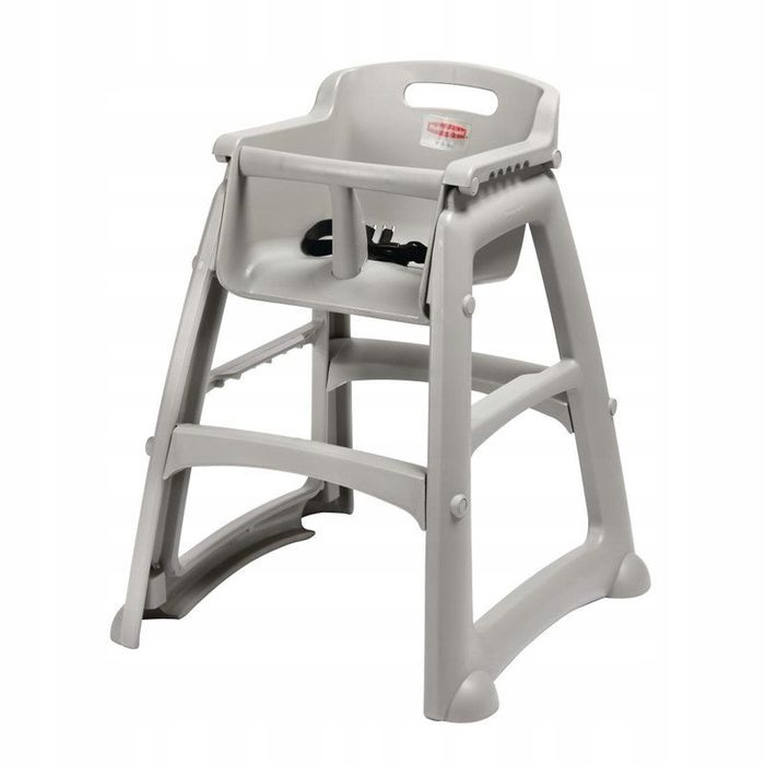 Wytrzymałe, platynowe krzesełko do karmienia Rubbermaid