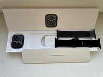  Apple Watch 8 45мм САПФИР + МЕТАЛ стекло корпус Bat 91% Graphite
