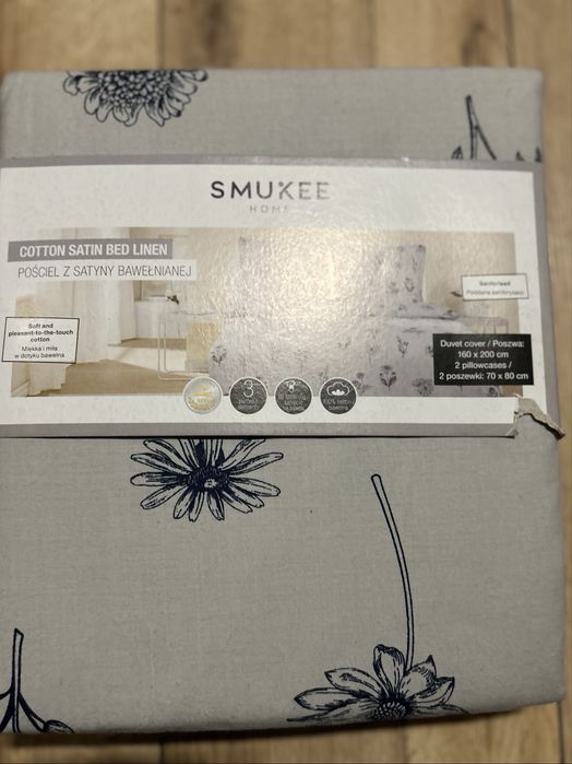 Nowa posciel 160x200 2 poszewki  bawelna satynowa komplet pościeli