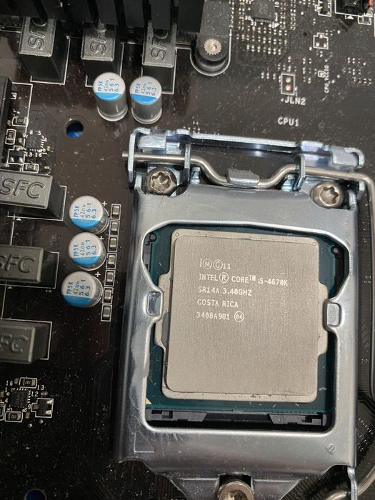 Комплект s1150, i5 4670k,Msi Z97, 8 ram