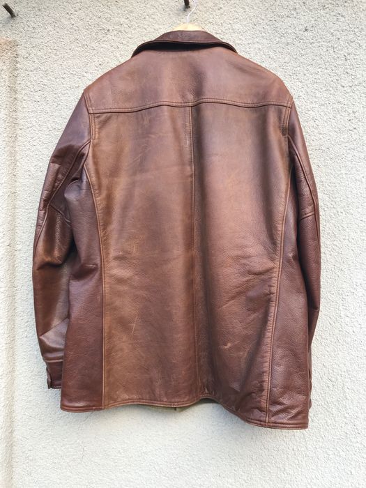 SCHOTT 569 Car Coat Jacket Made in USA шкіряна куртка cockpit avirex