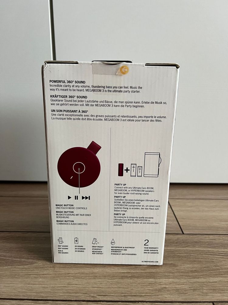 Głośnik Ultimate Ears Megaboom 3 kolor czerwony