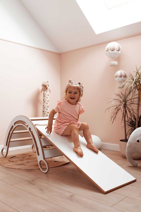 NOWY Bujak Montessori 4w1 Zjeżdżalnia | Ścianka Wspinaczkowa DEFEKT