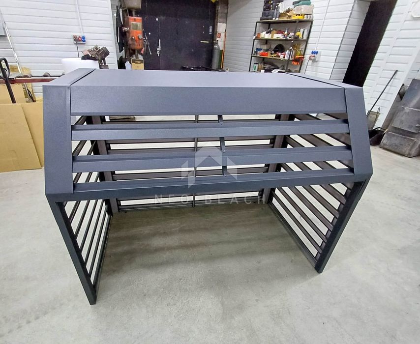 Osłona Pompy Ciepła 120X70X140Cm Antracyt Zabudowa Nb435