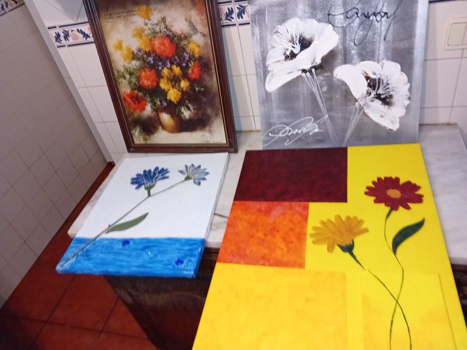 Conjunto de 4 Quadros Decorativos