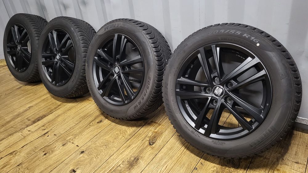 Felgi Seat 16" 5x112 z oponami 205/55 R16 Leon Exeo Altea Vw Skoda