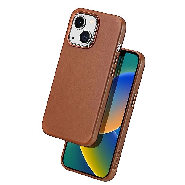 Dux Ducis Naples etui iPhone 14 magnetyczny skórzany pokrowiec MagSafe