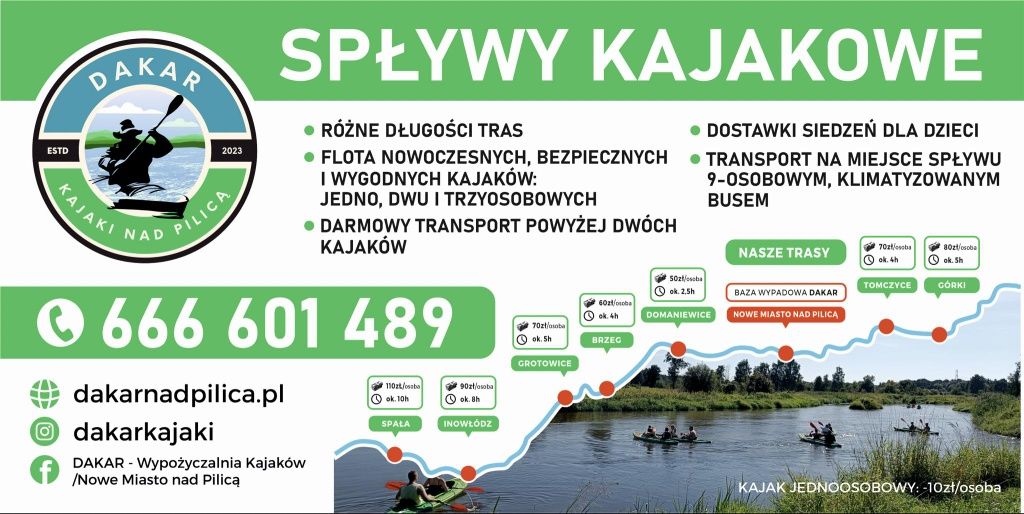 Spływy Kajakowe Pilicą