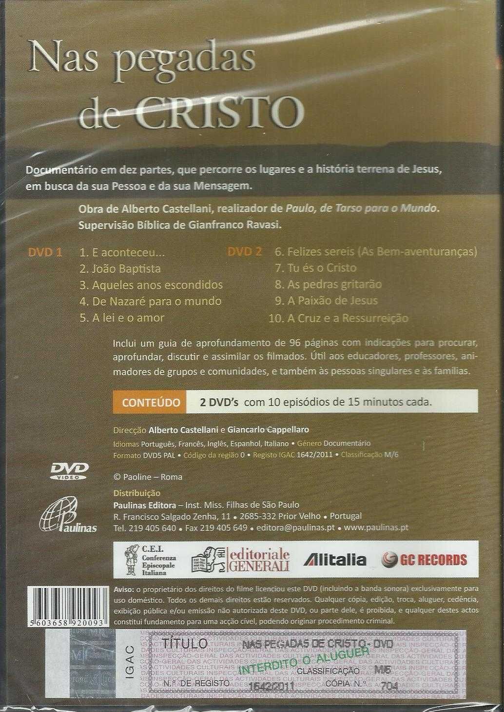 Nas Pegadas de Cristo (2 DVD) (novo)