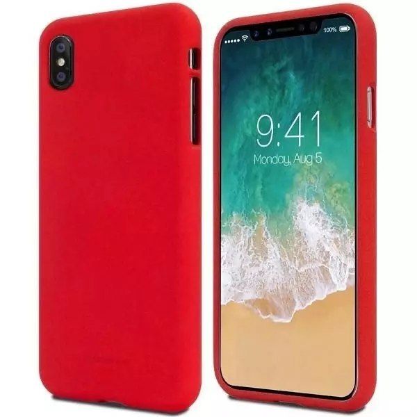 etui na telefon mercury soft do iphone 14 czerwony/red