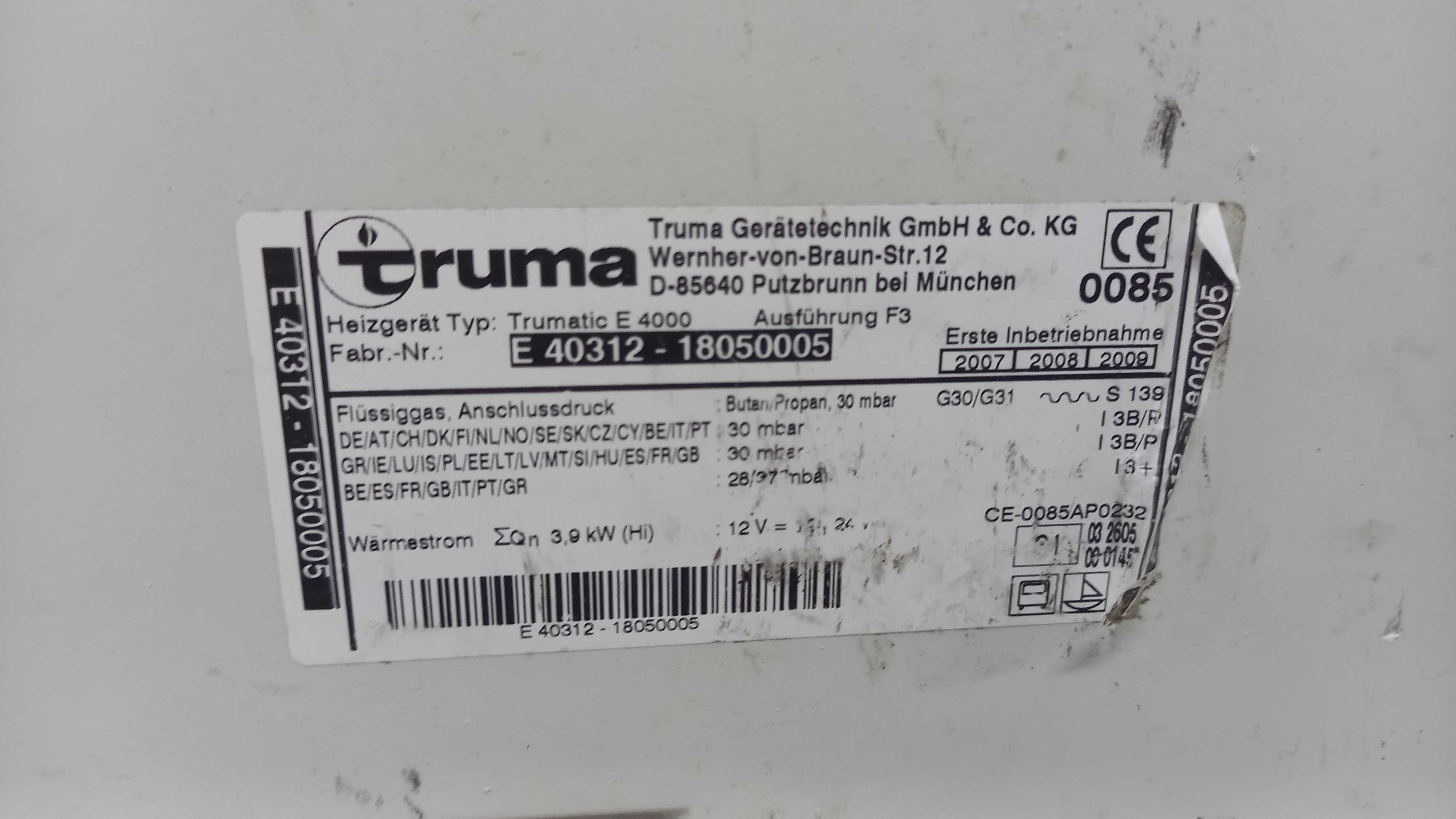 Piec gazowy Truma E4000