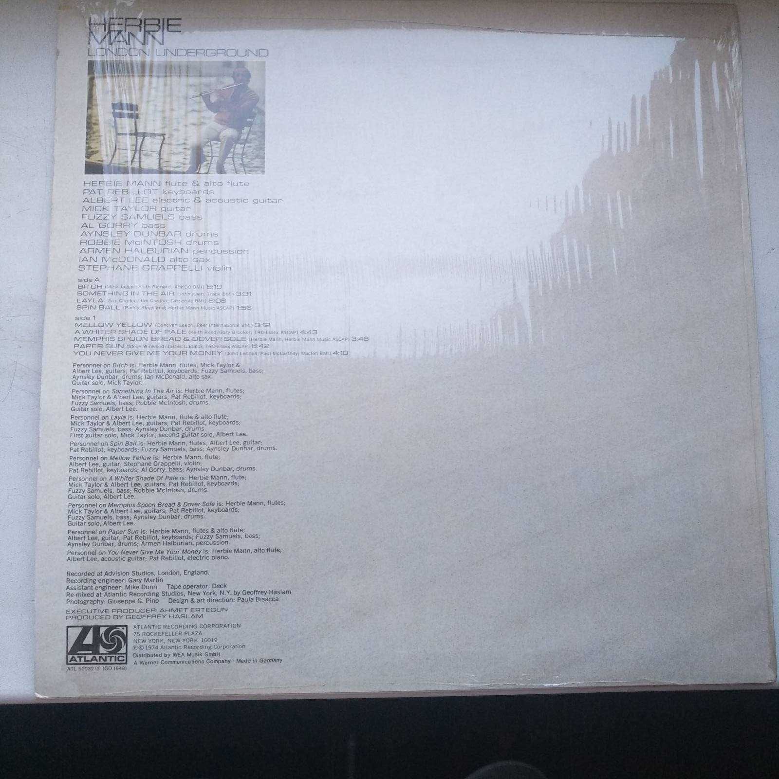 Herbie Mann - London Underground (LP, Album, M/Print)