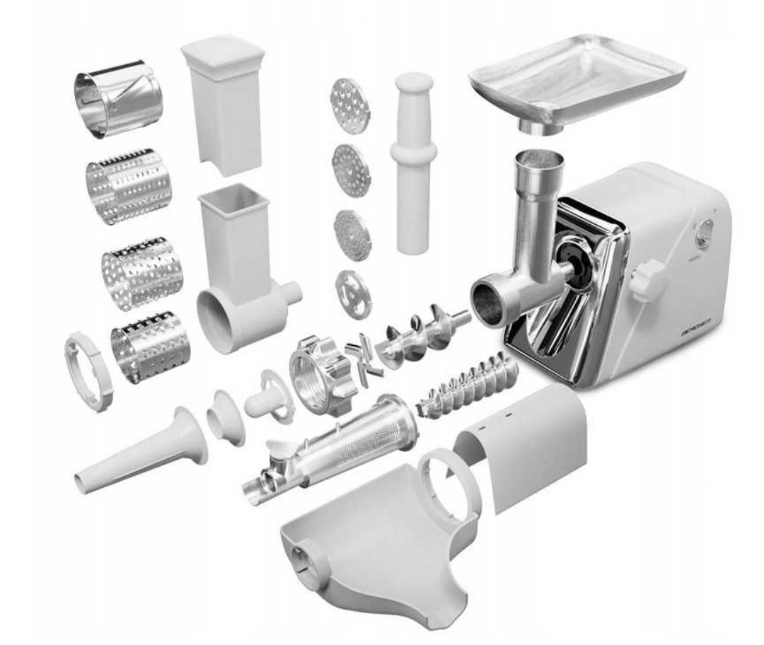 Maszynka do mielenia mięsa Berdsen BM-600 szatkownica wyciskarka 1200W