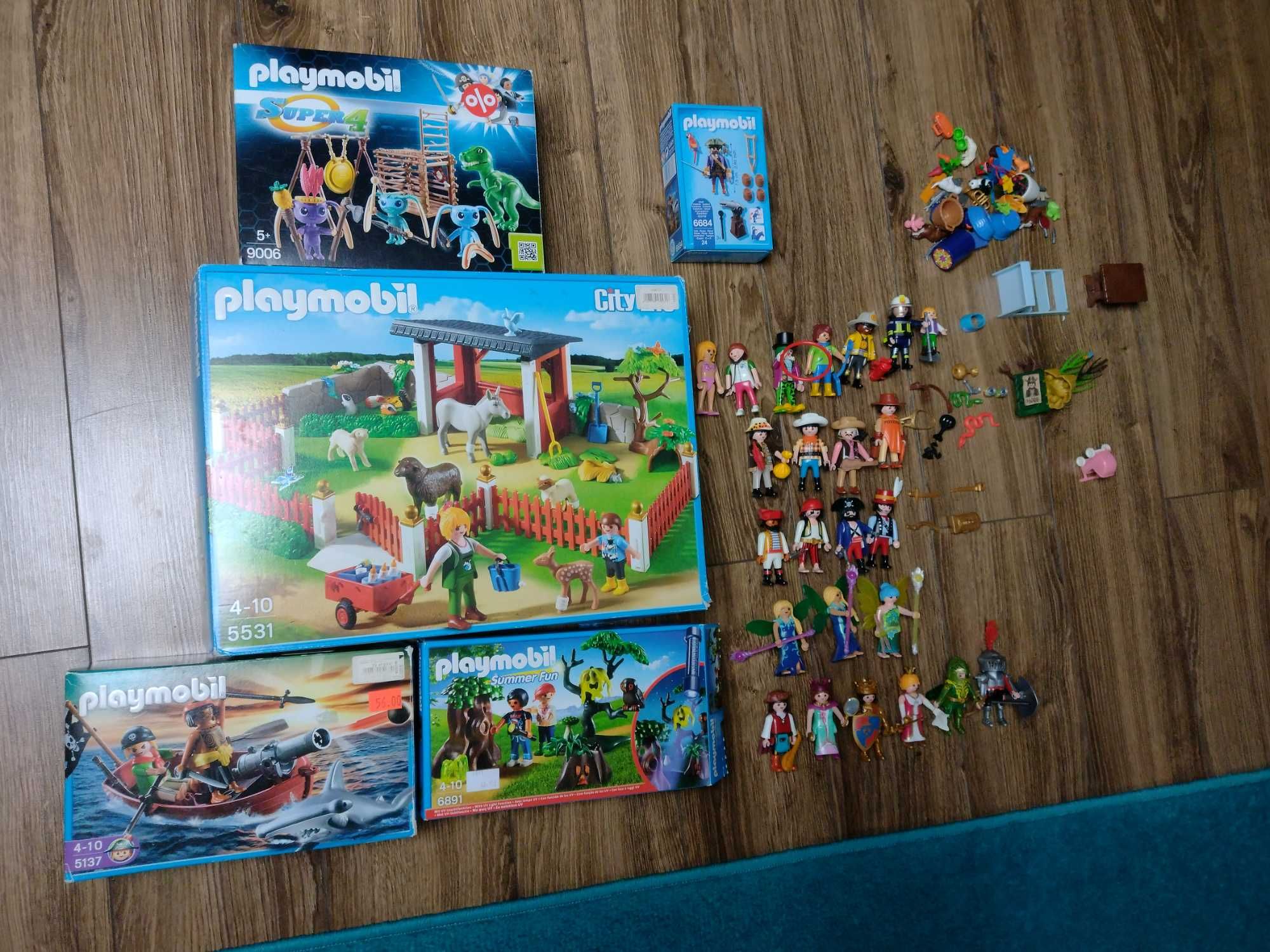 Mega zestaw Playmobil dużo figurek oraz dodatków piraci farma