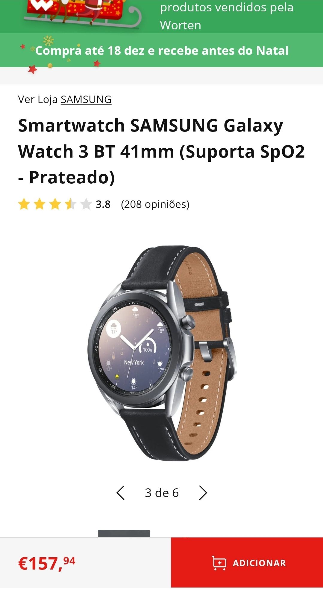 Samsung Galaxy Watch3 Novo