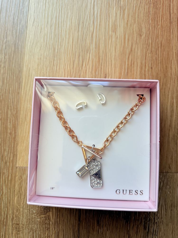 Conjunto jóias colar e brincos Guess NOVO