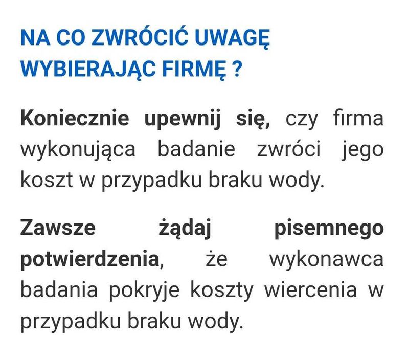 Wiercimy | Szukamy wody | Studnie głębinowe