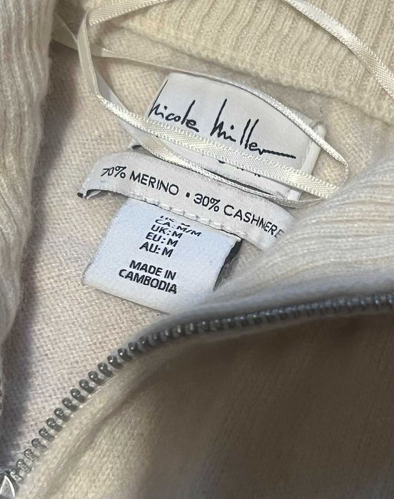 Еліт бренд Nikole MillerСША светр кофта кашемір+мерінос  S/M як новий!