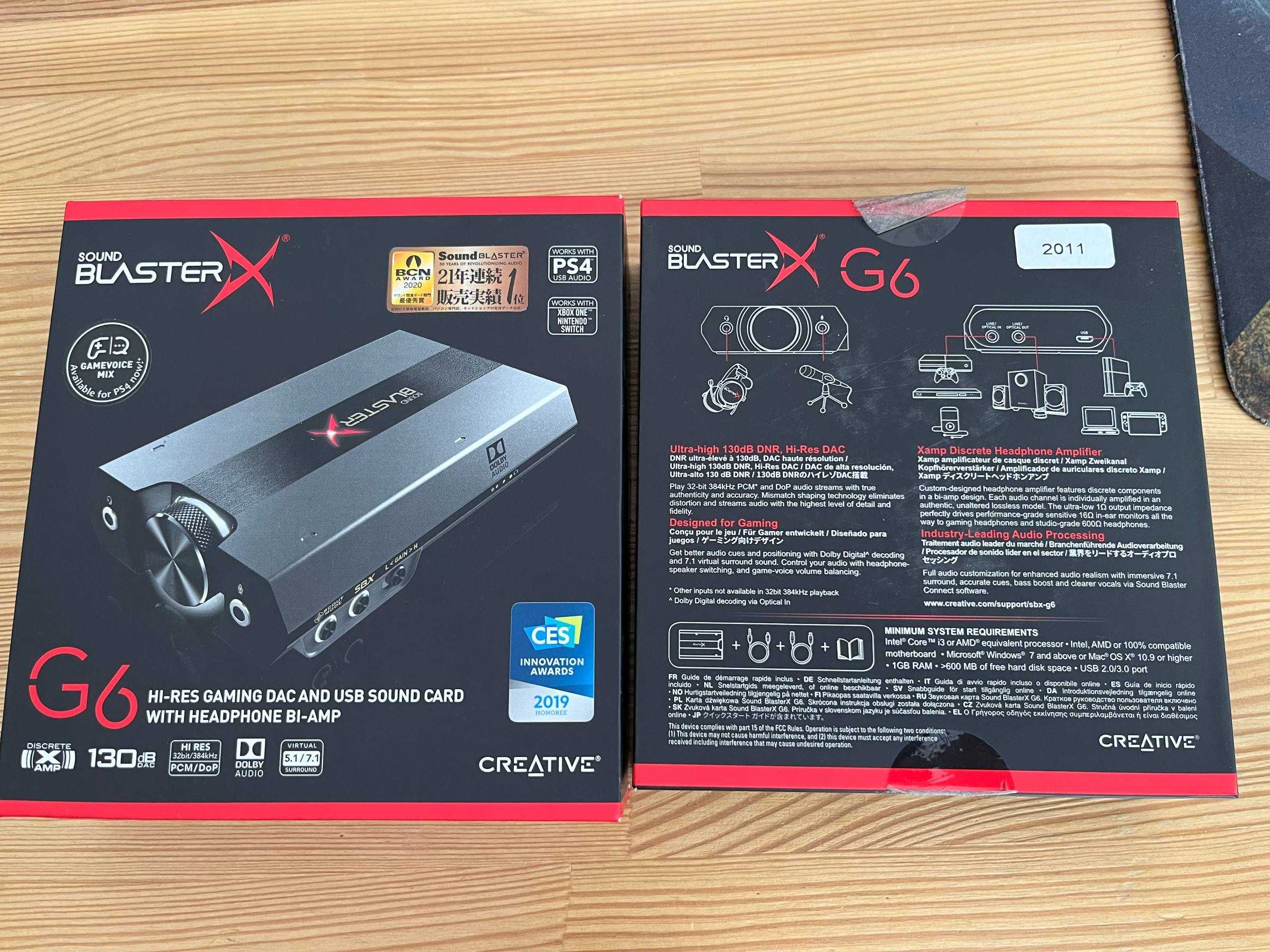 Звукова карта Sound BlasterX G6