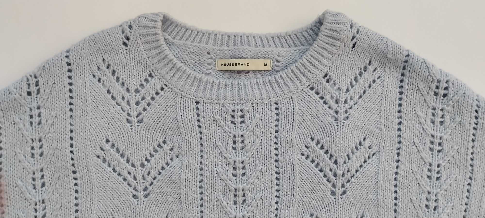 Błękitny sweter oversize House r. M/38