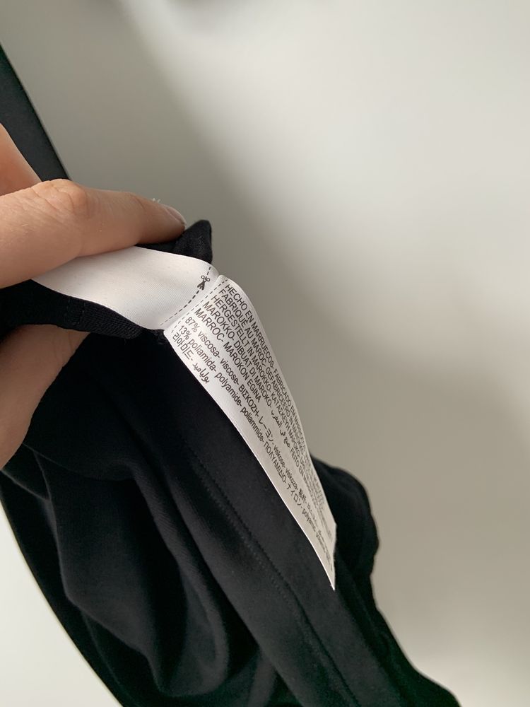 Sukienka czarna maxi długa Massimo Dutti rozmiar XS