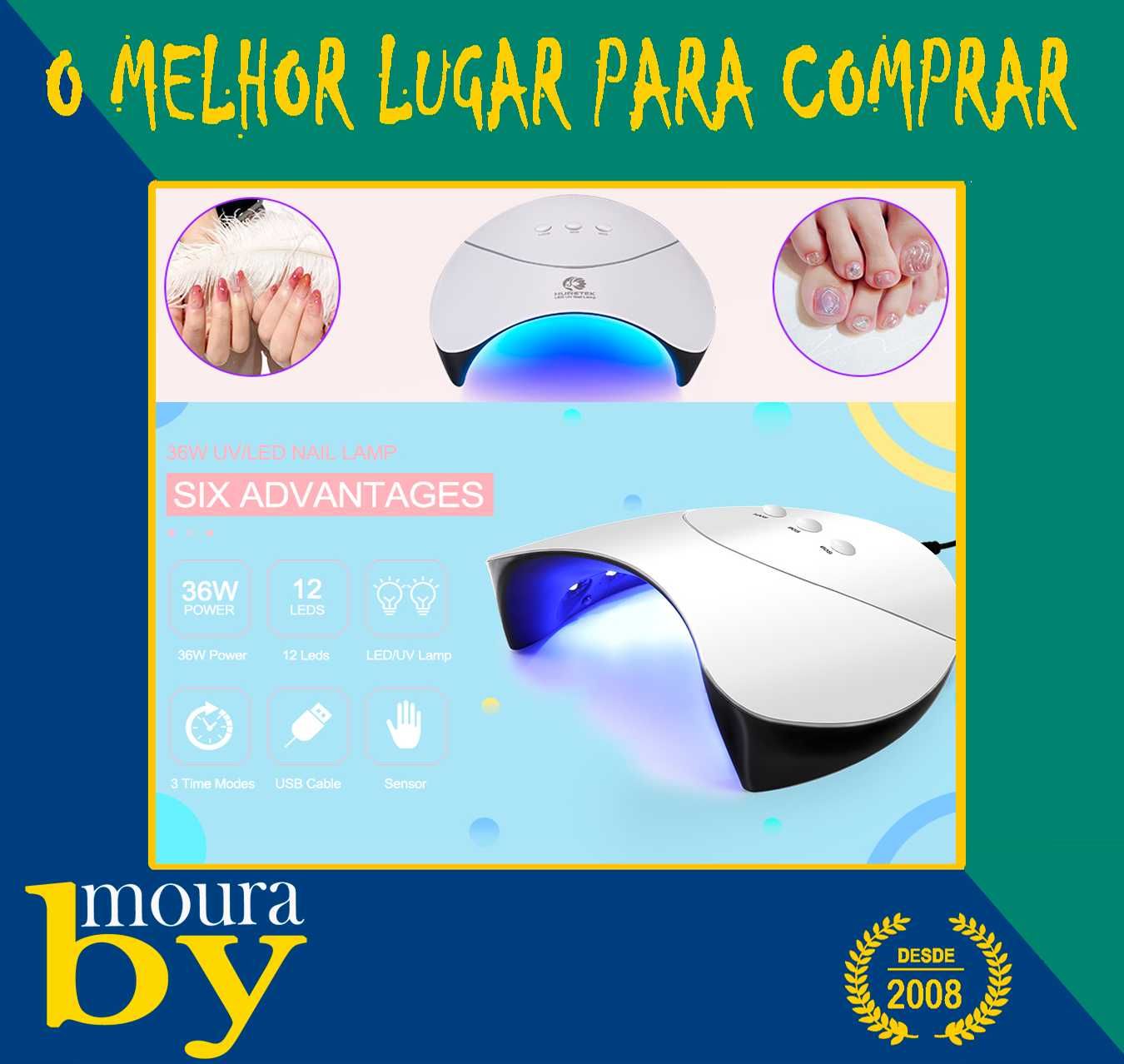 Secador de unhas UV/LED Nail Lamp Z3