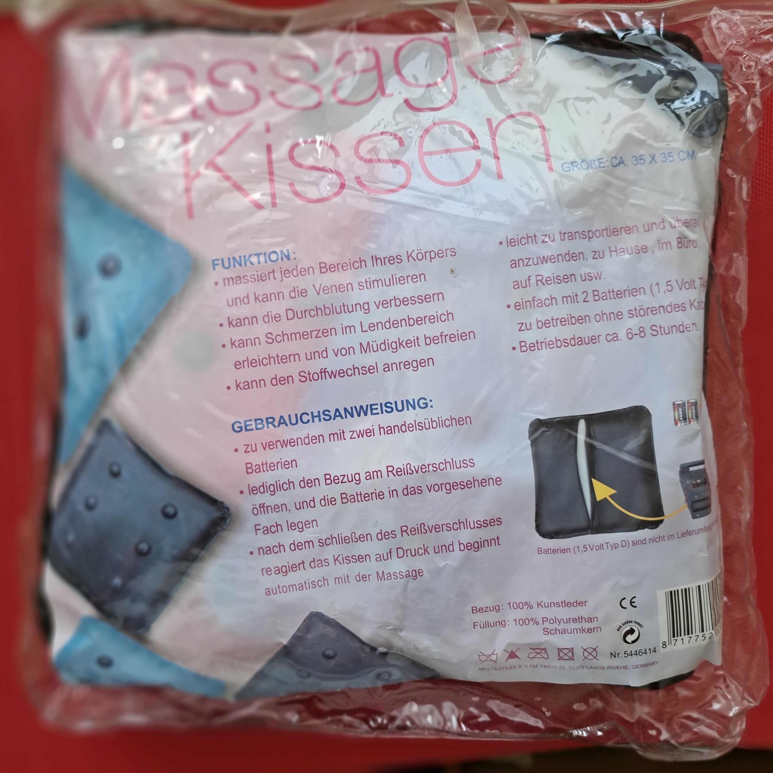 Poduszka masująca masażer plecy kark