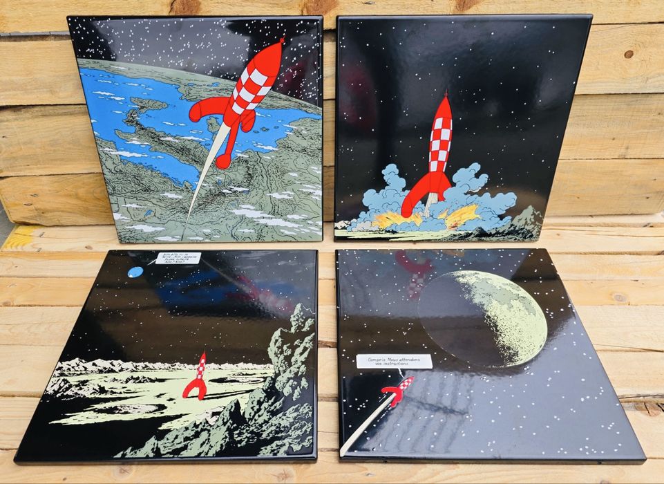 Tintin Art Collection 4 esmaltes