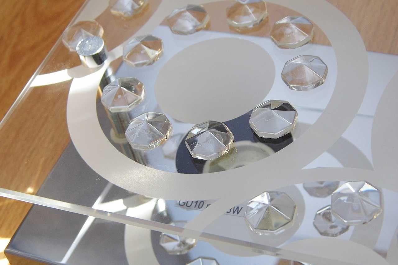 Lampa ścienna/sufitowa z kryształkami