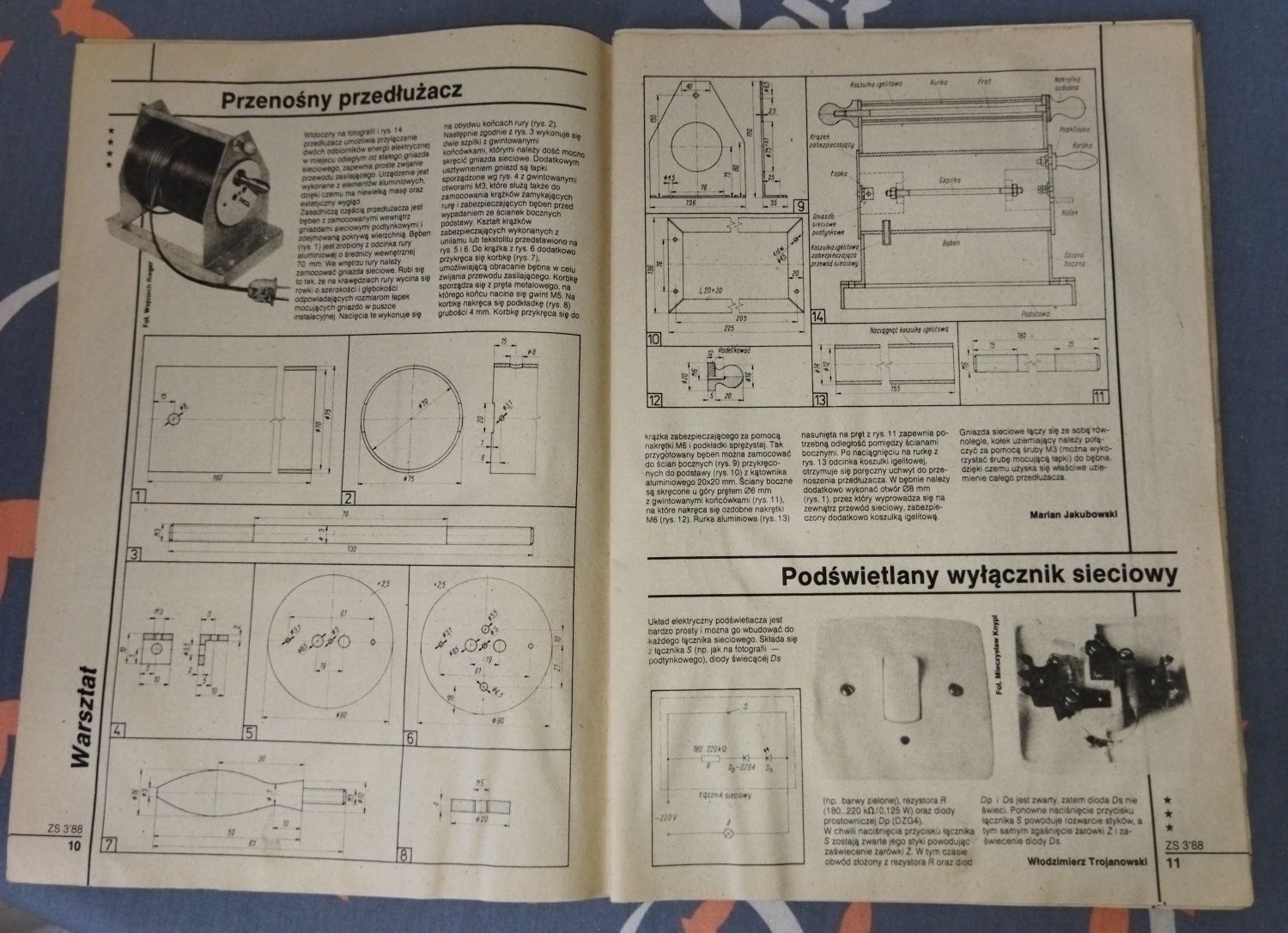 Dwumiesięcznik Zrób Sam numer 3/88 Boazeria