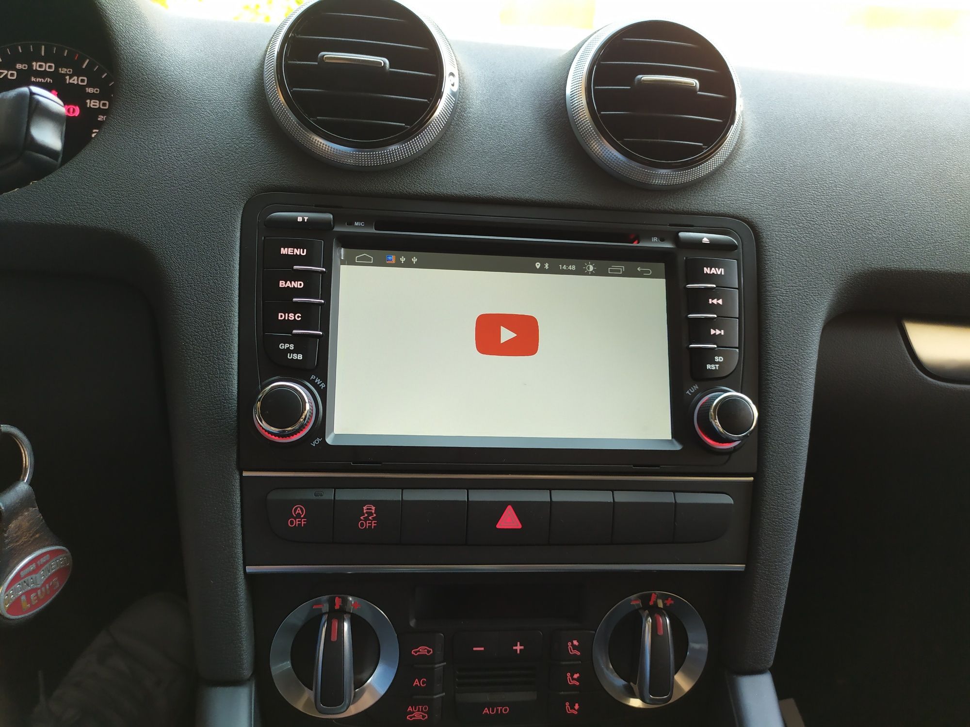 Auto Rádio Audi A4 e A3 GPS TV DVD Bluetooth USB SD Android